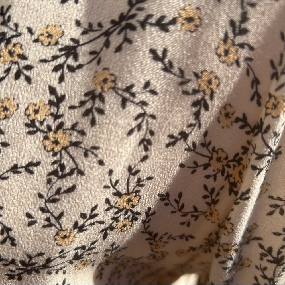 Cupcakes and cashmere dress boho tan floral spring cottagecore womens Size 8 - Picture 8 of 16